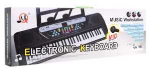 mamido Dětský keyboard s mikrofonem a rádiem MP3