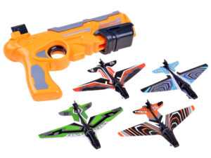 mamido Dětská pistole vystřelující letadla oranžová