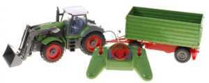 mamido Traktor s vlečkou na dálkové ovládání R/C zelený