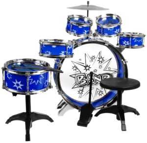 mamido Dětská bicí sada - modrá